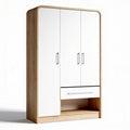 Wooden wardrobe with three doors and a drawer measuring 200 x 100 x 50cm