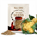 Cauliflower Seeds 10 Flame Star Yellow Heads Heirloom Garden