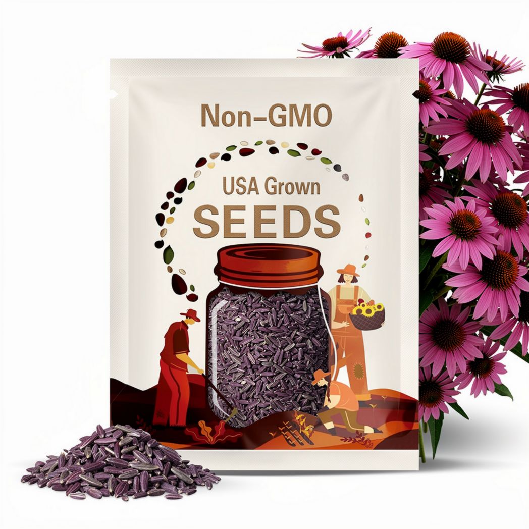 Purple Cone Flower Echinacea Pollinator Plant Seeds 30 + seeds