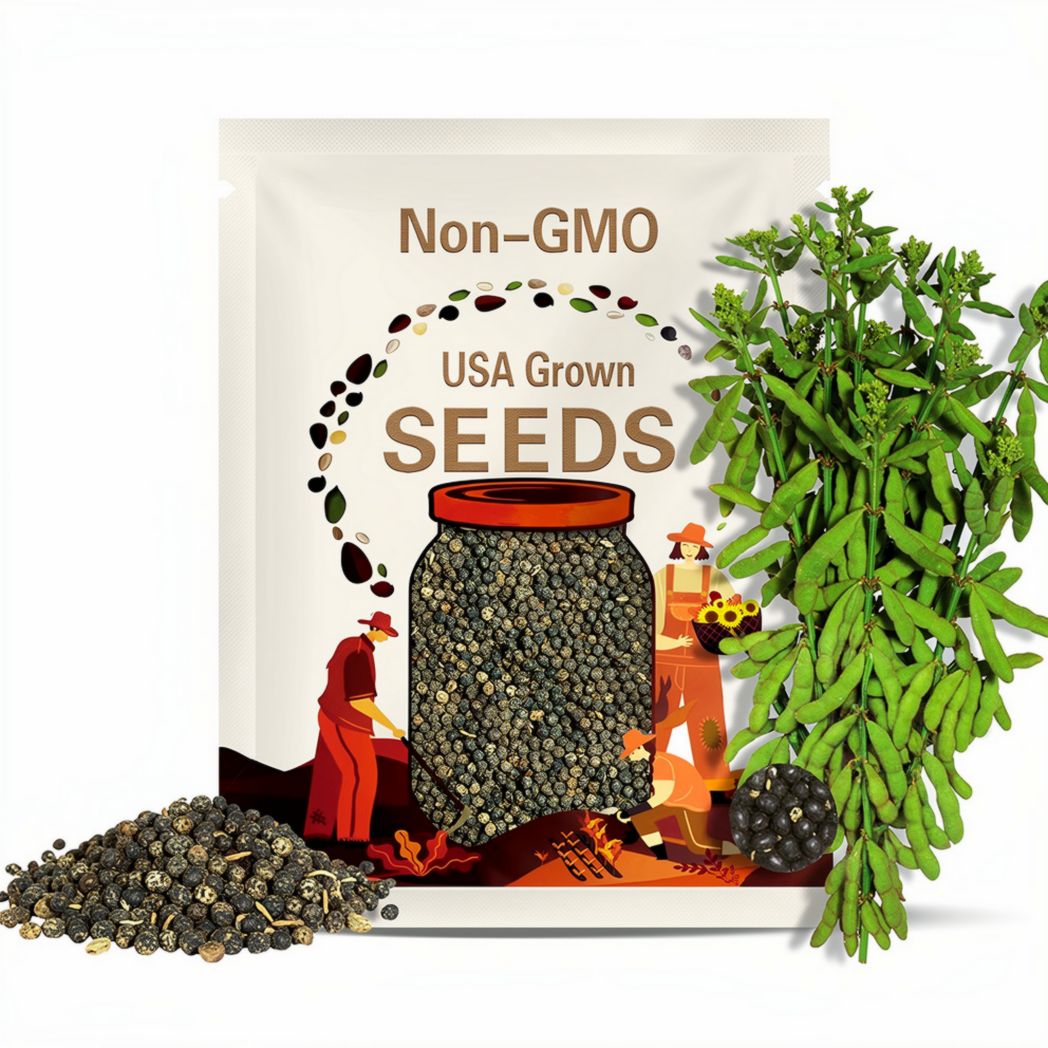 Organic Tankuro black Soybean seeds - Edamame/Delicious !! Grown and Harvested in USA !! Sweet !