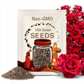 30+ Seeds | Red Intuition Perennial Rose Seeds, Striking Red Garden Rose, Bold Striped Blooms, Romantic Fragrant Flower for Lasting Beauty