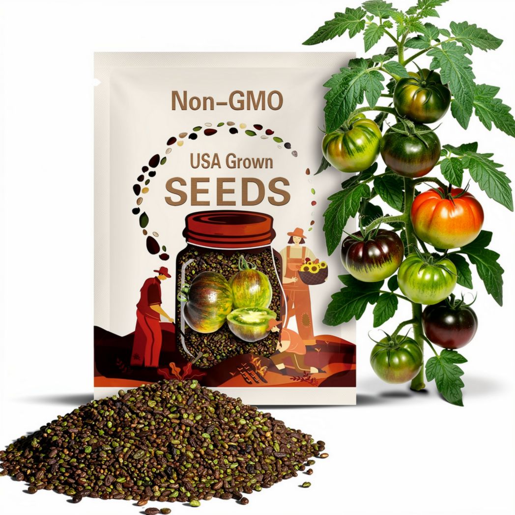Kryptonite Tomato Seeds - Green Ripe Fruit - Green Tomatoes - New Organic Heirloom