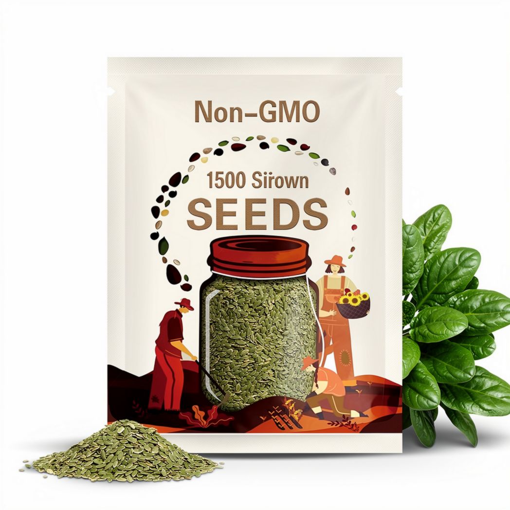 1500 SPINACH MUSTARD TENDERGREEN Komatsuna Greens Brassica Rapa Vegetable Seeds
